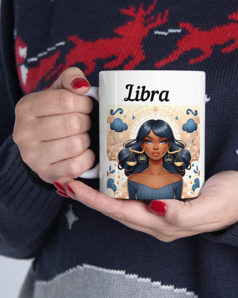 Women's Libra Zodiac Ceramic Mug 11oz - Image 11