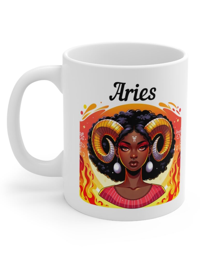 Women's Aries Zodiac Ceramic Mug 11oz - Image 3