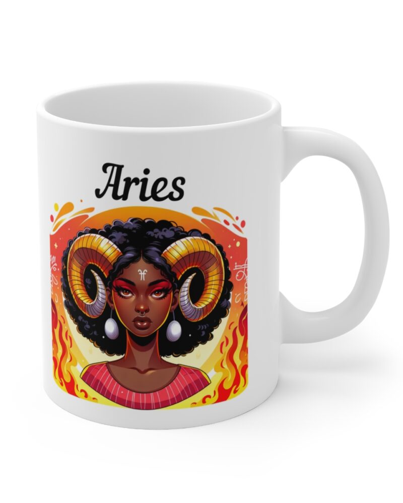 Women's Aries Zodiac Ceramic Mug 11oz - Image 4