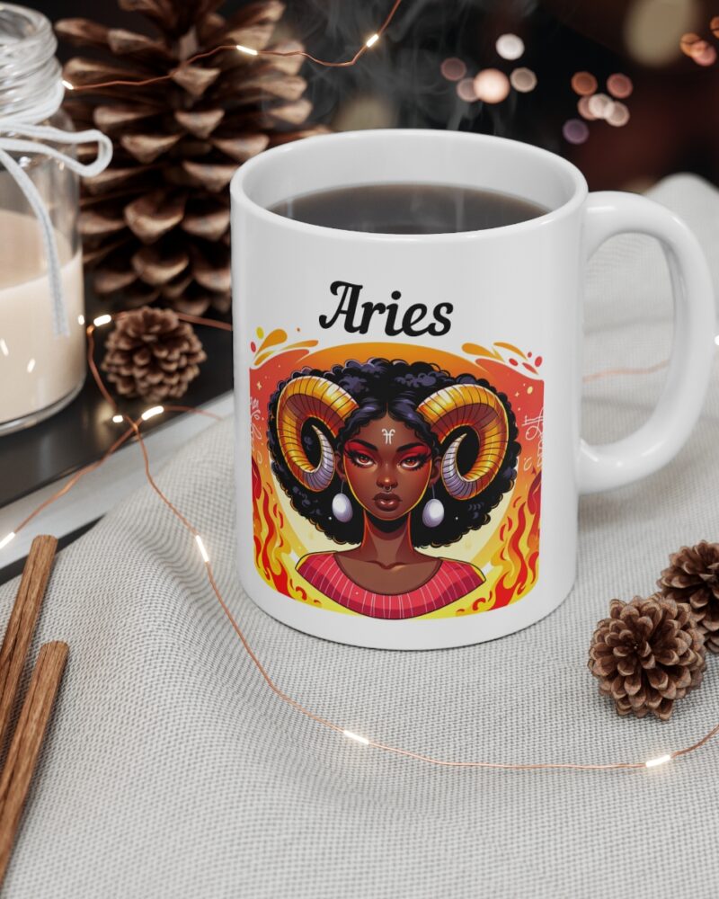 Women's Aries Zodiac Ceramic Mug 11oz - Image 5