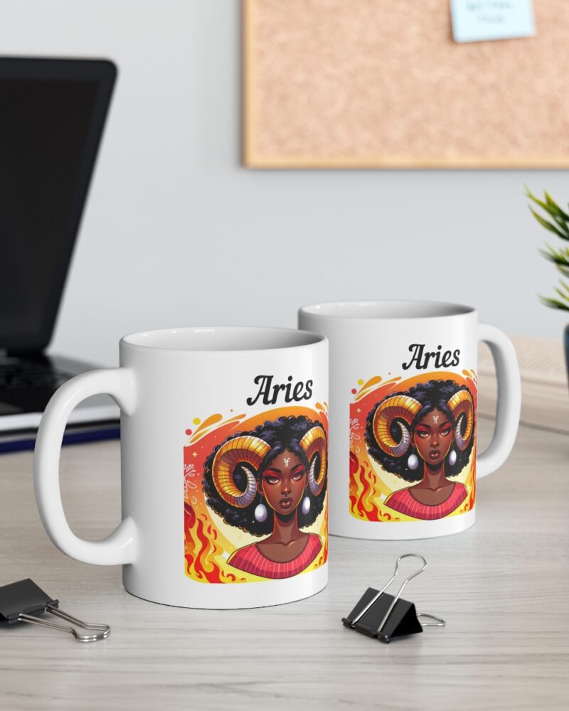 Women's Aries Zodiac Ceramic Mug 11oz - Image 6