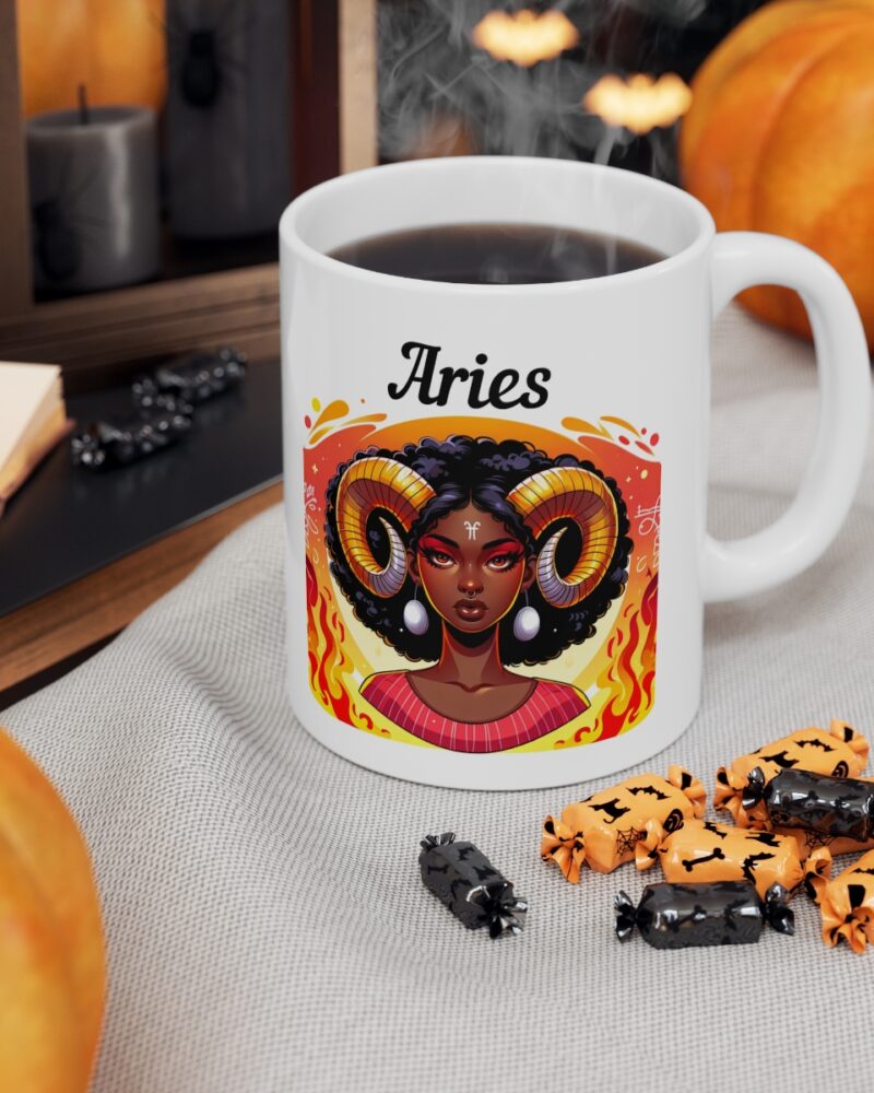 Women's Aries Zodiac Ceramic Mug 11oz - Image 7