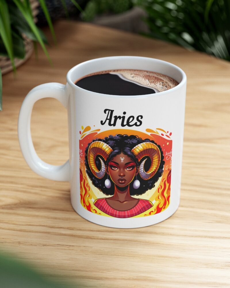 Women's Aries Zodiac Ceramic Mug 11oz - Image 8