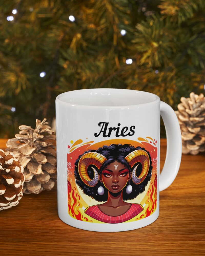 Women's Aries Zodiac Ceramic Mug 11oz - Image 9