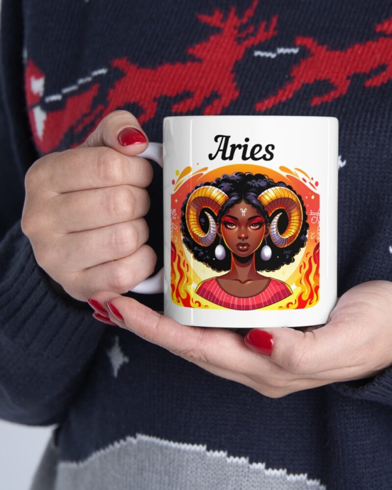 Women's Aries Zodiac Ceramic Mug 11oz - Image 11