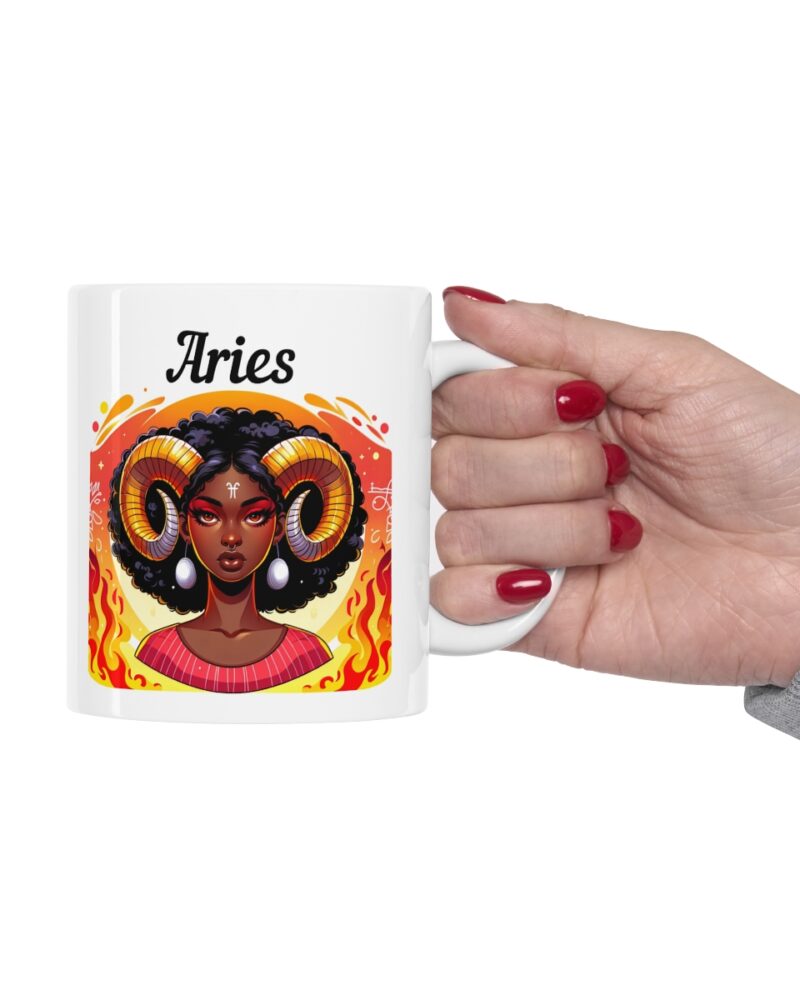 Women's Aries Zodiac Ceramic Mug 11oz - Image 12