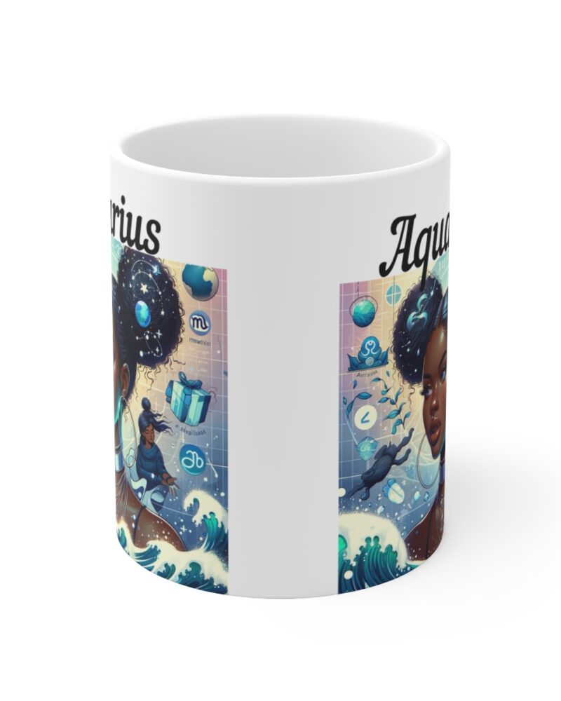 Women's Aquarius Zodiac Ceramic Mug 11oz - Image 2