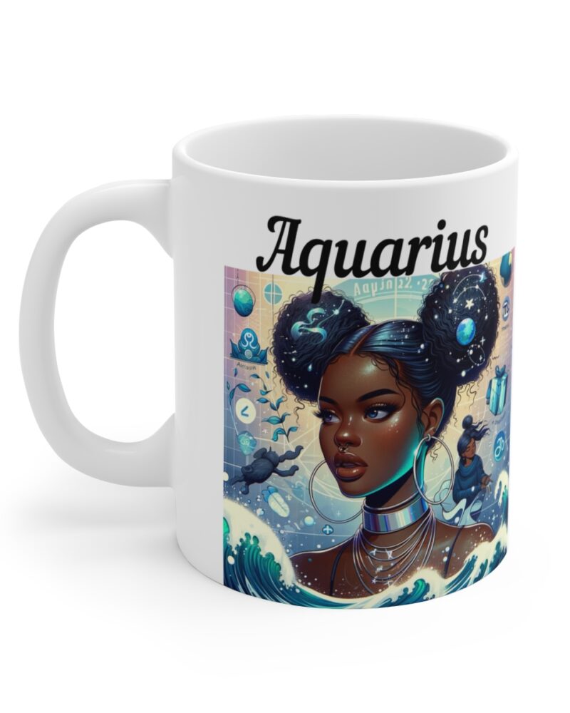 Women's Aquarius Zodiac Ceramic Mug 11oz - Image 3