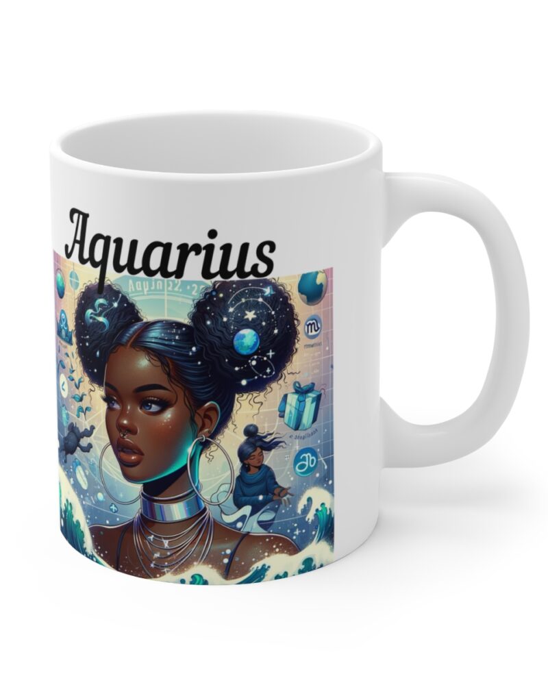 Women's Aquarius Zodiac Ceramic Mug 11oz - Image 4