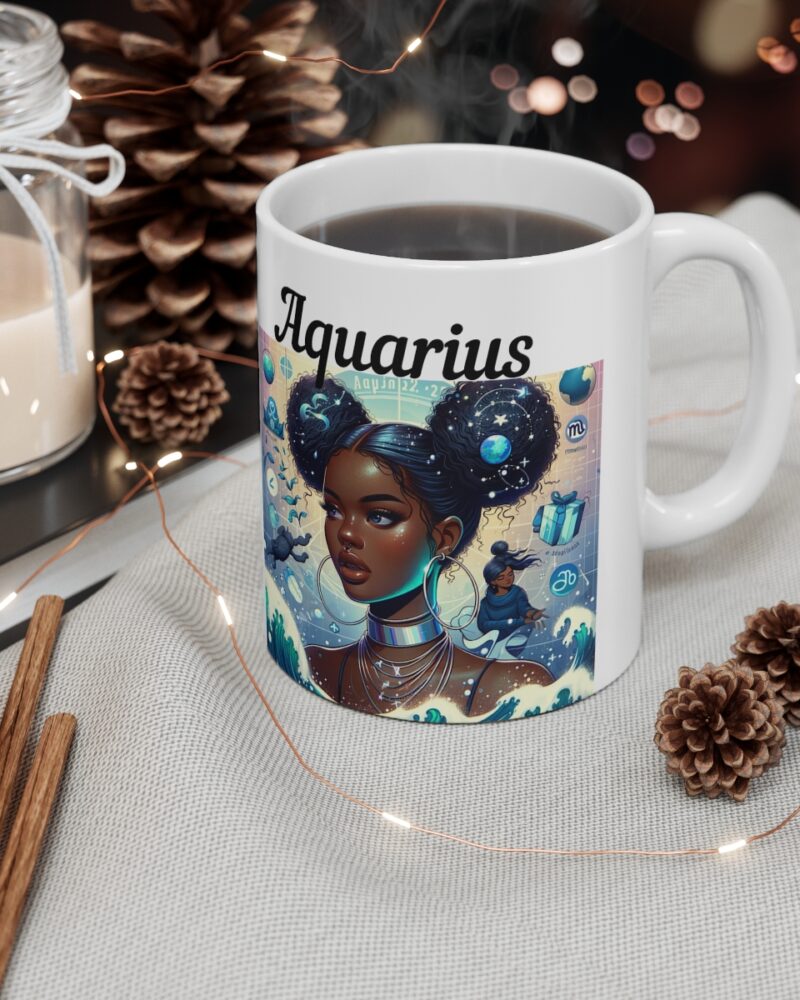 Women's Aquarius Zodiac Ceramic Mug 11oz - Image 5