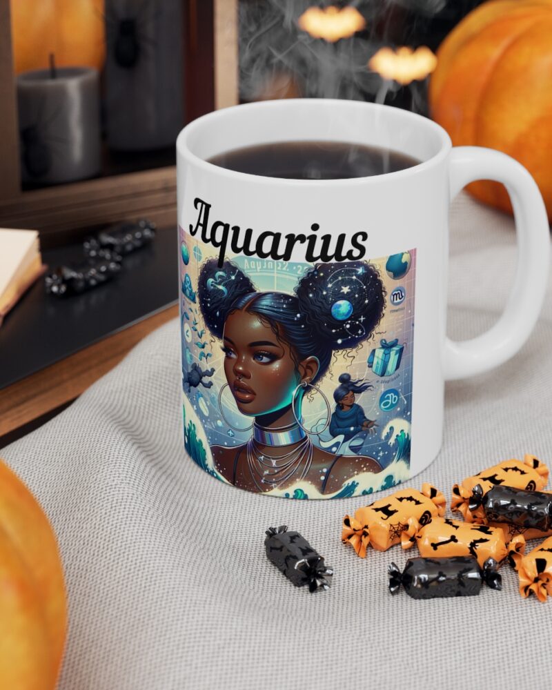 Women's Aquarius Zodiac Ceramic Mug 11oz - Image 7
