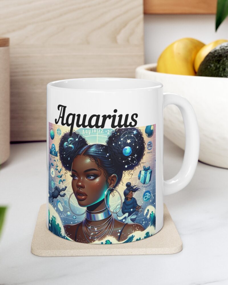 Women's Aquarius Zodiac Ceramic Mug 11oz - Image 8