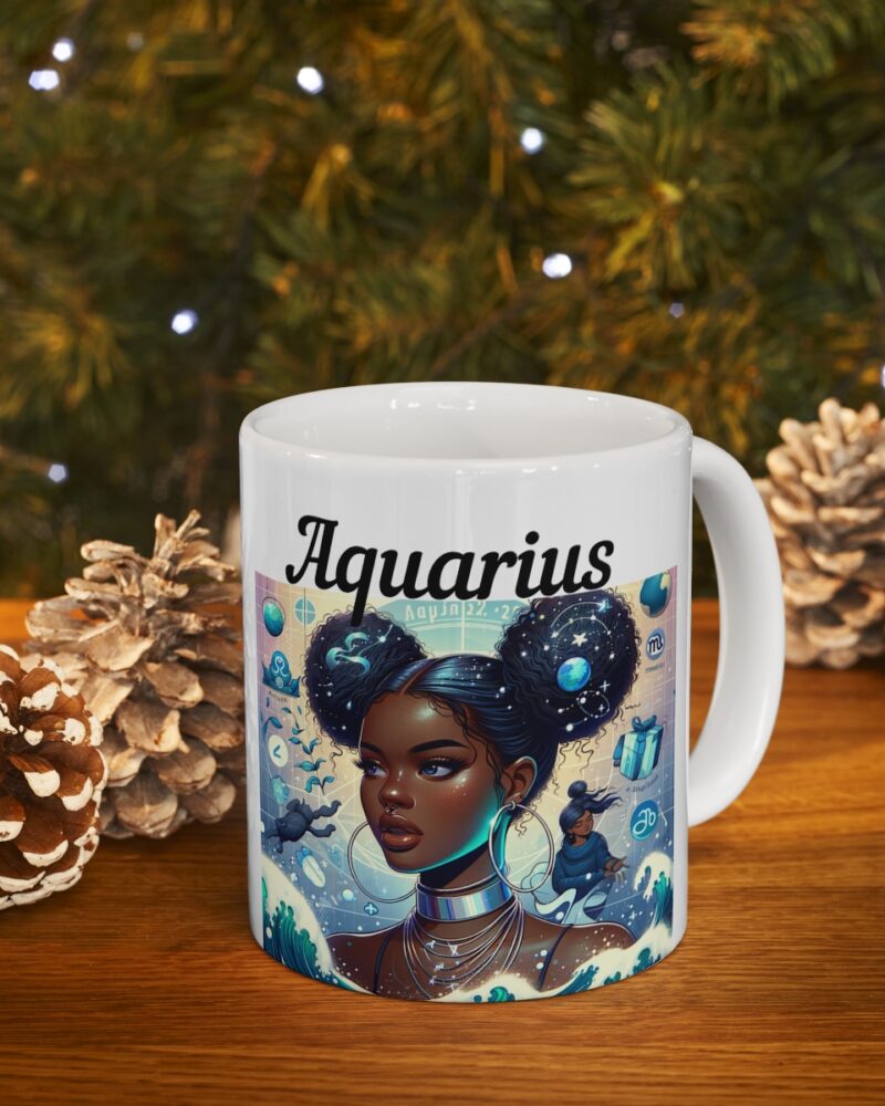 Women's Aquarius Zodiac Ceramic Mug 11oz - Image 9