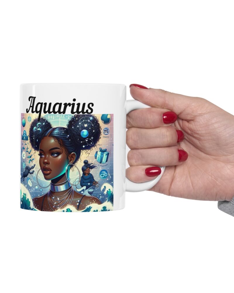 Women's Aquarius Zodiac Ceramic Mug 11oz - Image 12